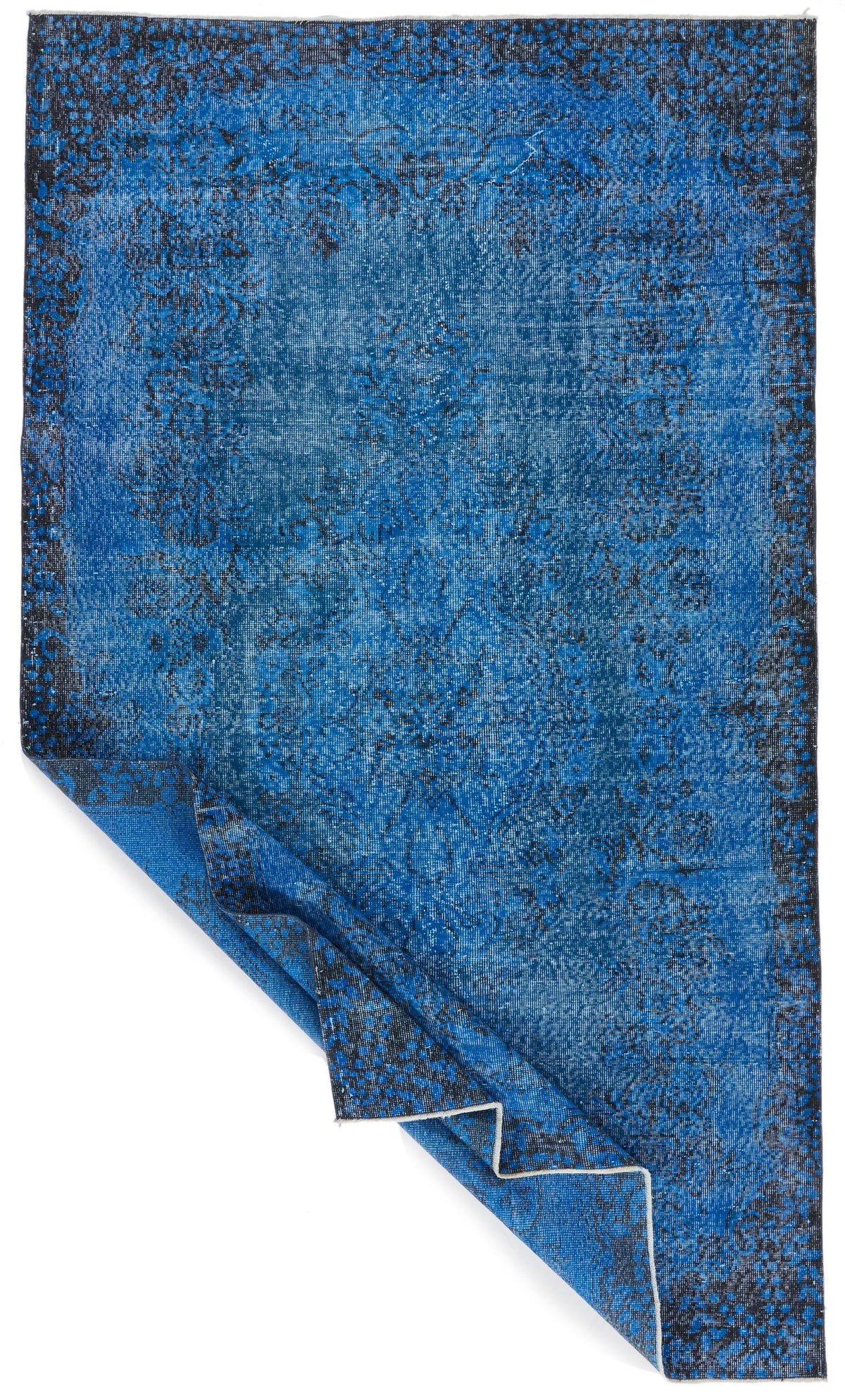6x9 Black and Blue Modern Contemporary Rug