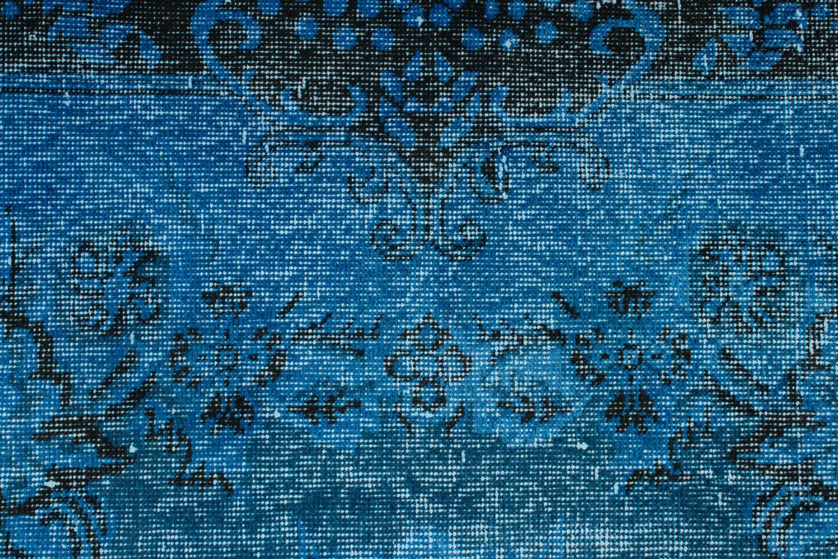 6x9 Black and Blue Modern Contemporary Rug