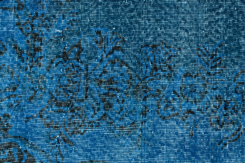 6x9 Black and Blue Modern Contemporary Rug