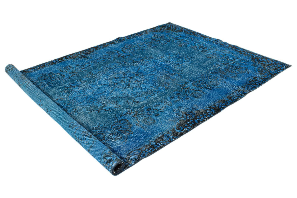 6x9 Black and Blue Modern Contemporary Rug