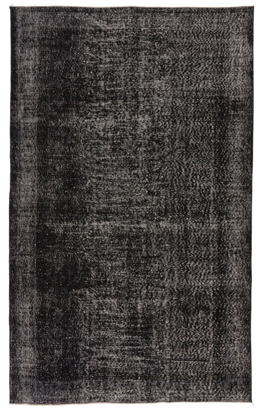 6x9 Gray and Black Modern Contemporary Rug