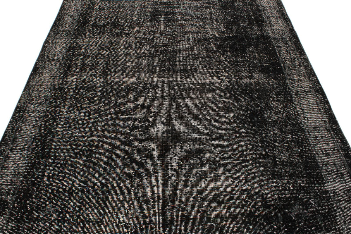 6x9 Gray and Black Modern Contemporary Rug