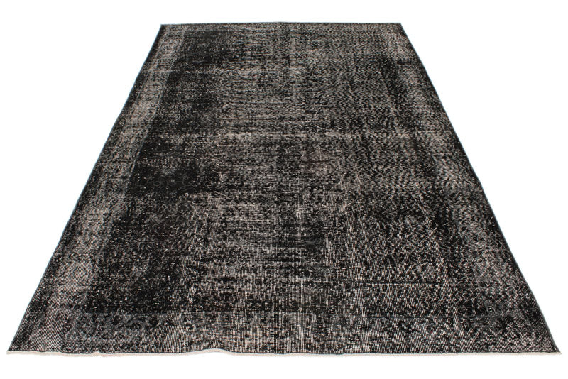 6x9 Gray and Black Modern Contemporary Rug