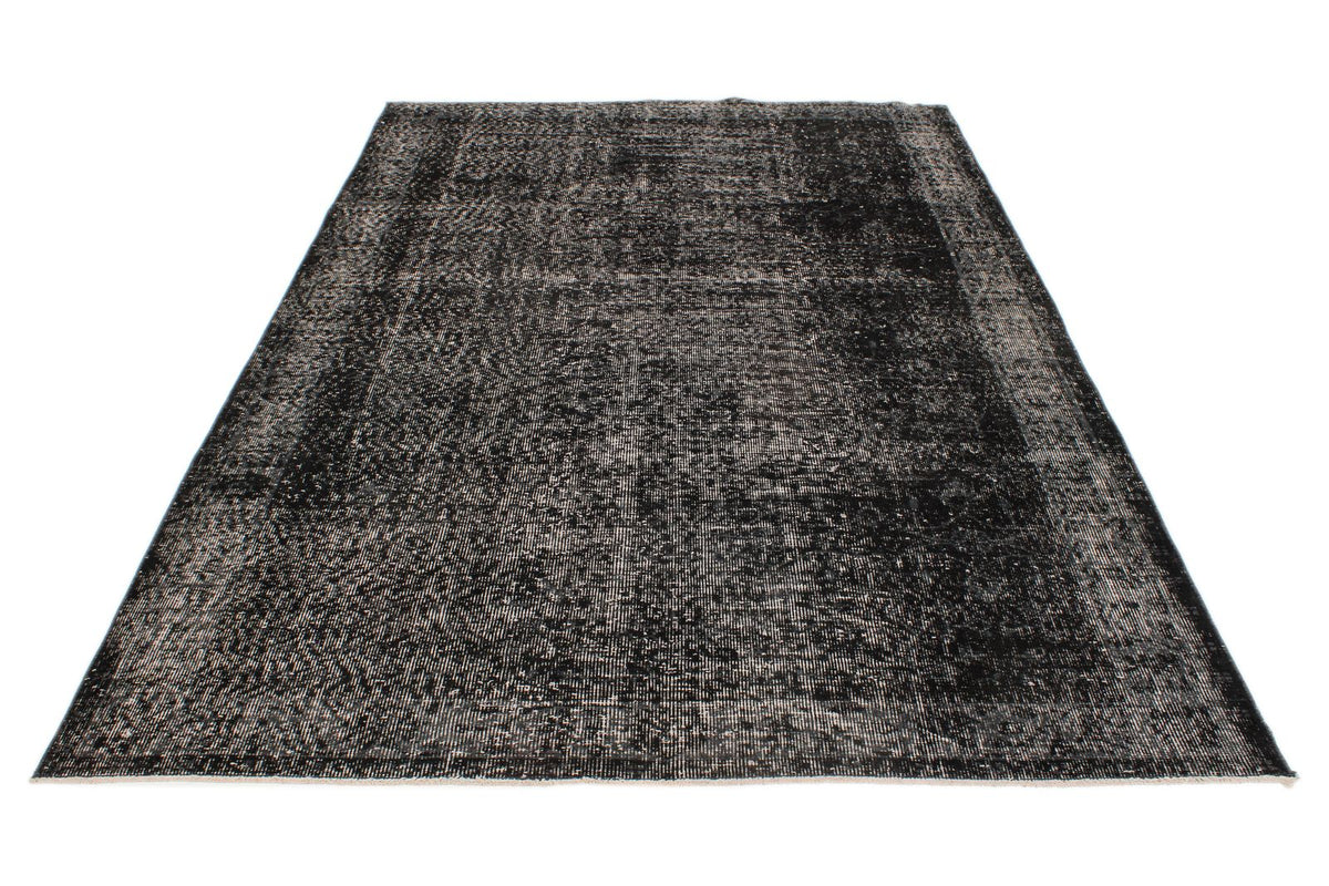6x9 Gray and Black Modern Contemporary Rug