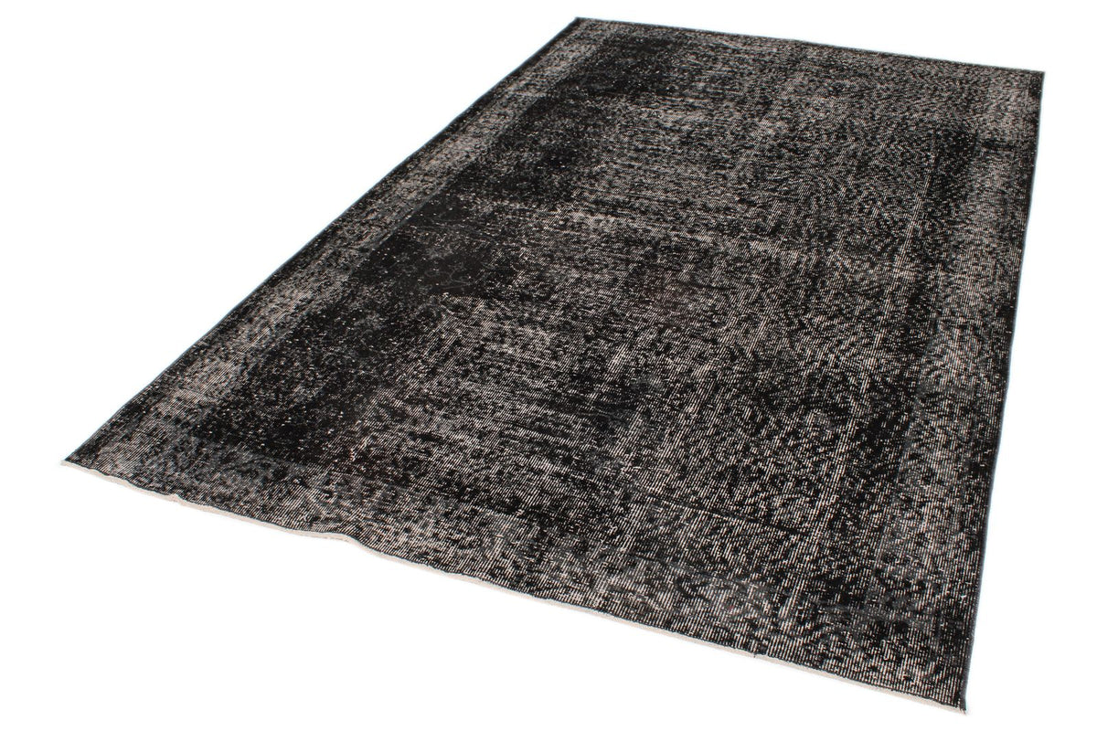 6x9 Gray and Black Modern Contemporary Rug