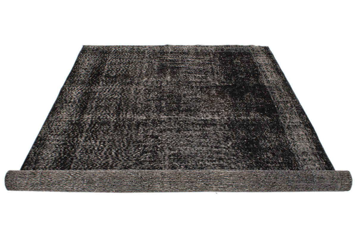 6x9 Gray and Black Modern Contemporary Rug