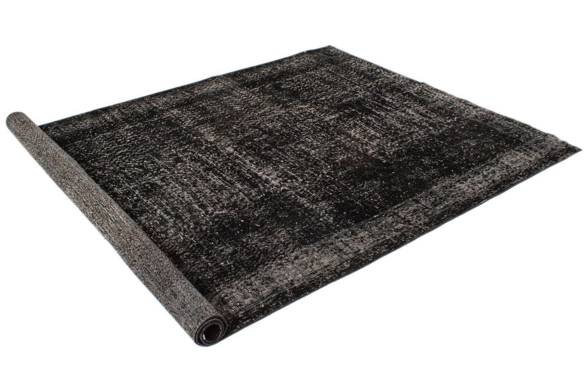 6x9 Gray and Black Modern Contemporary Rug