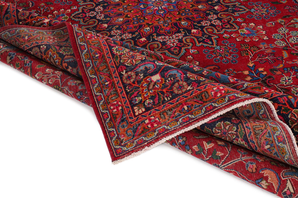 9x13 Red and Navy Persian Rug