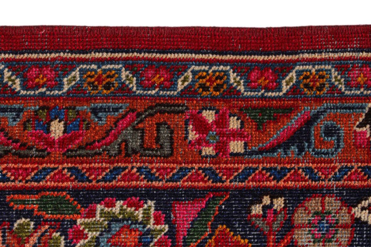 9x13 Red and Navy Persian Rug