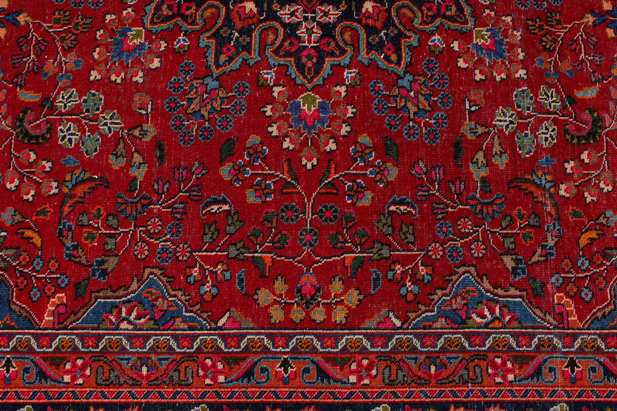 9x13 Red and Navy Persian Rug
