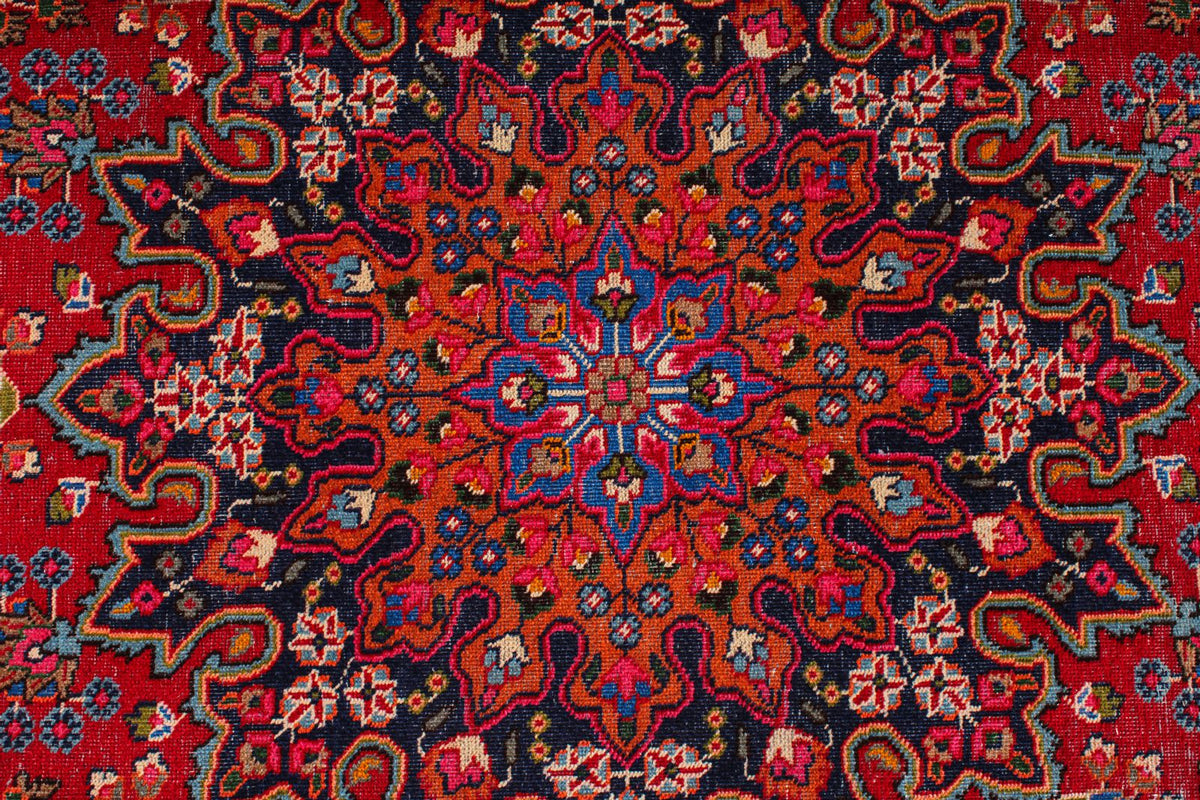 9x13 Red and Navy Persian Rug