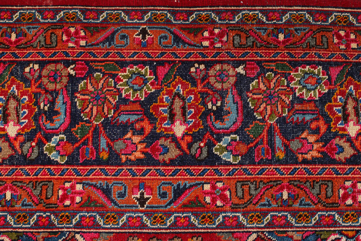 9x13 Red and Navy Persian Rug