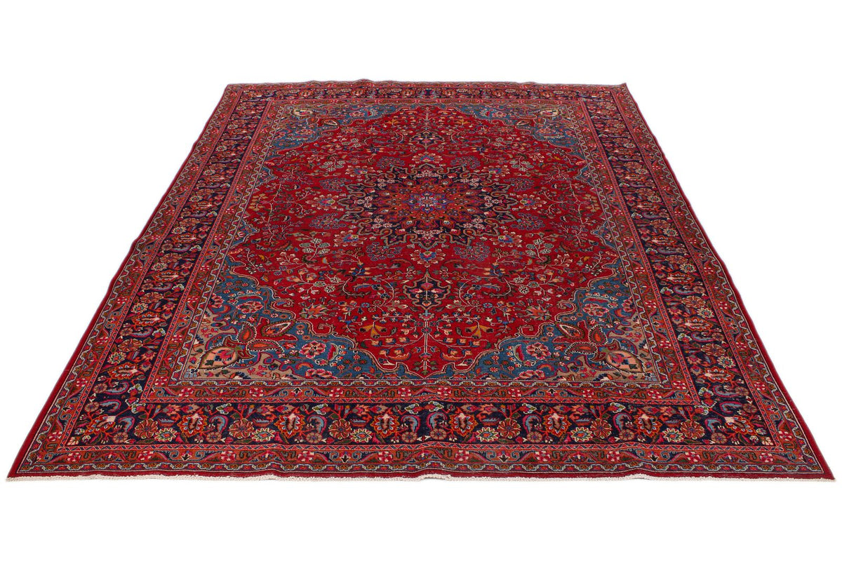 9x13 Red and Navy Persian Rug