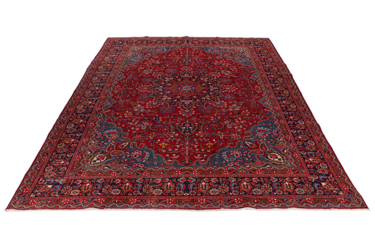 9x13 Red and Navy Persian Rug