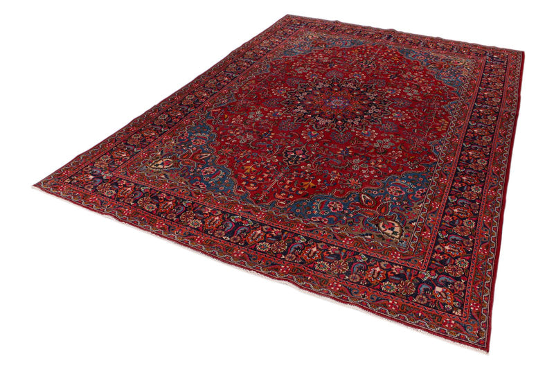 9x13 Red and Navy Persian Rug