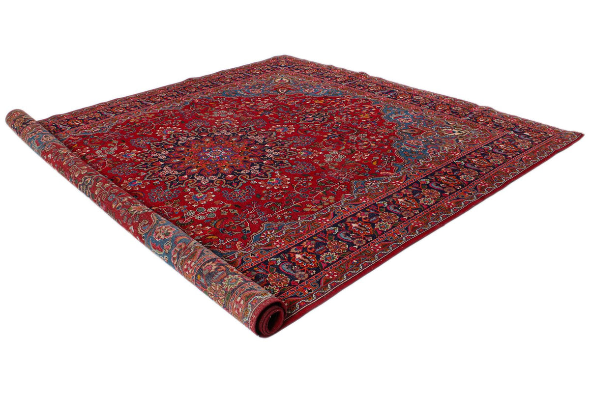 9x13 Red and Navy Persian Rug