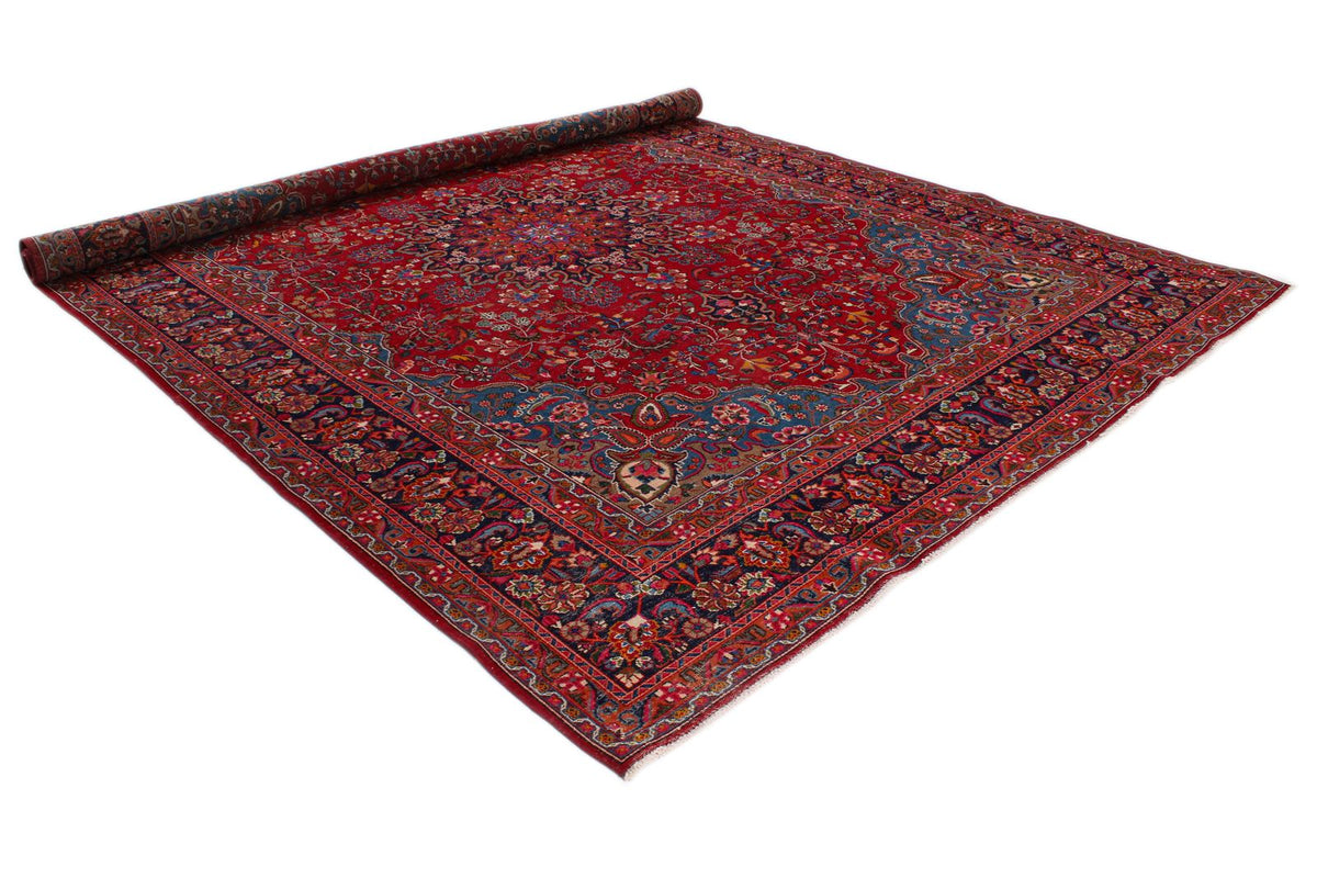 9x13 Red and Navy Persian Rug