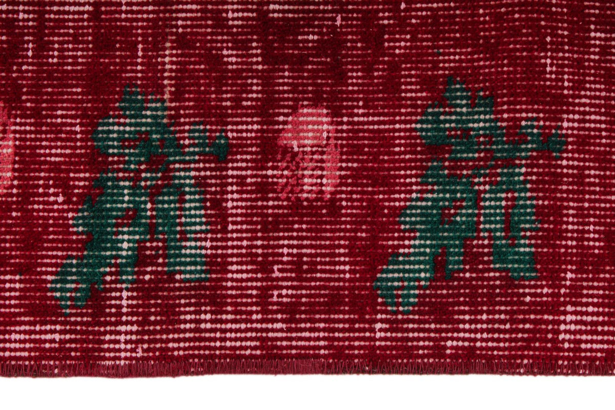6x9 Red and Multicolor Modern Contemporary Rug