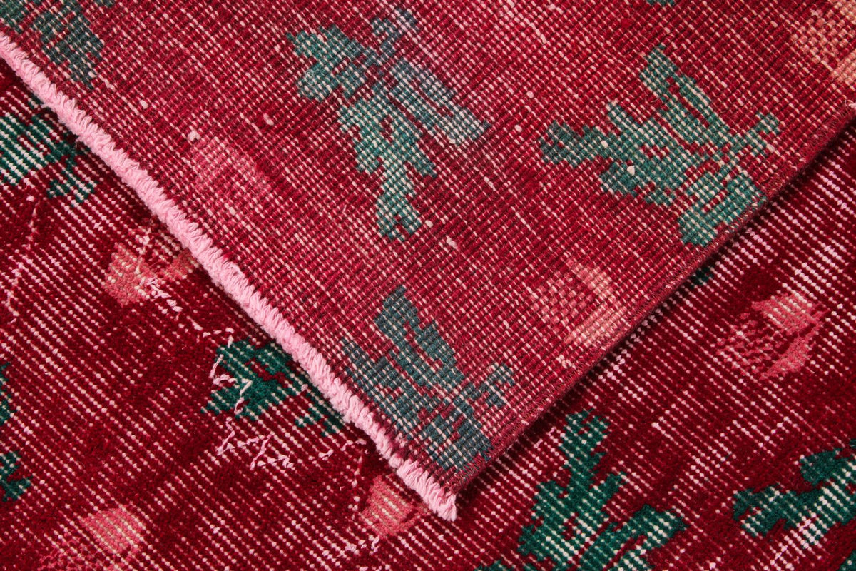 6x9 Red and Multicolor Modern Contemporary Rug