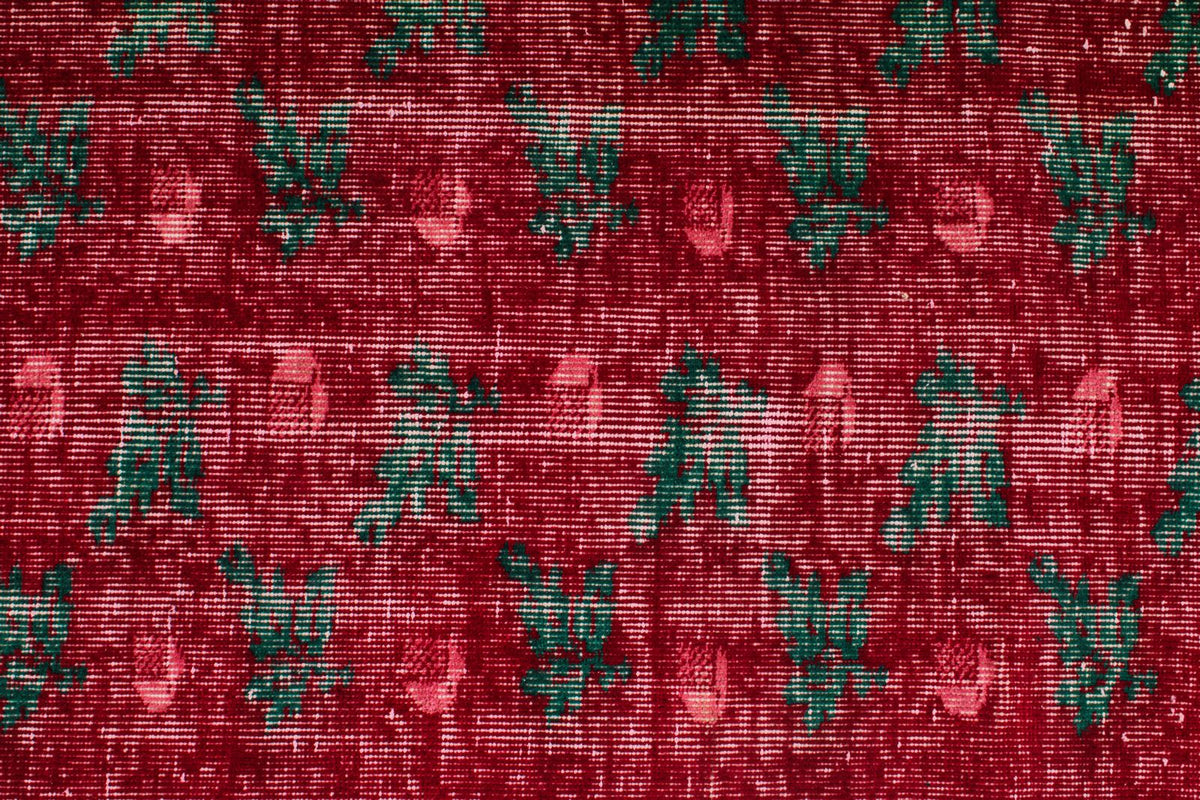 6x9 Red and Multicolor Modern Contemporary Rug