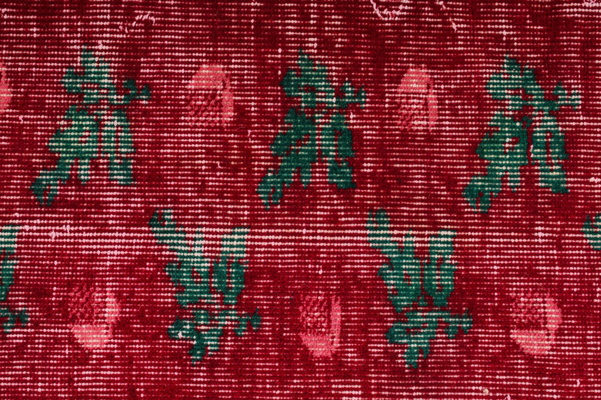 6x9 Red and Multicolor Modern Contemporary Rug