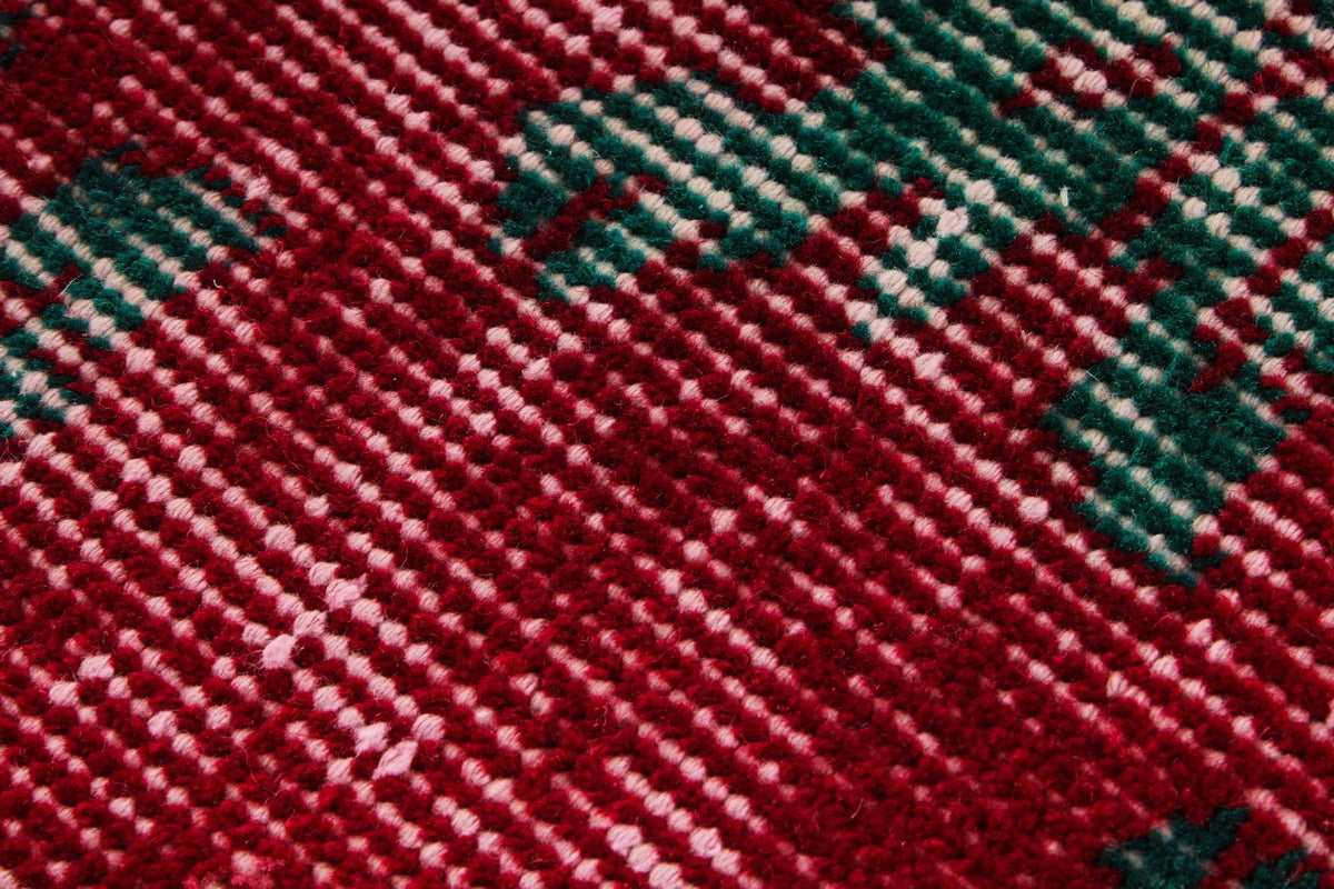 6x9 Red and Multicolor Modern Contemporary Rug