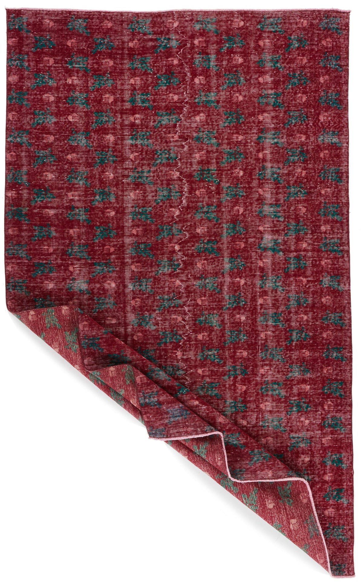 6x9 Red and Multicolor Modern Contemporary Rug