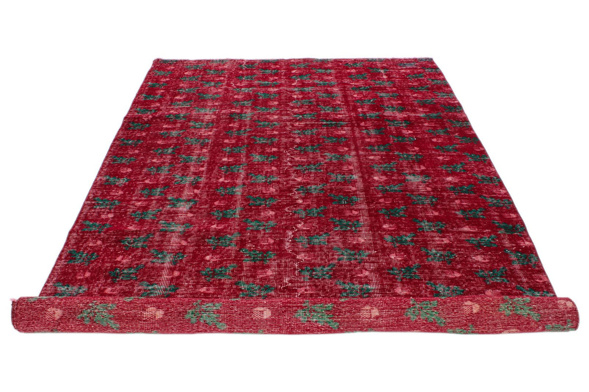 6x9 Red and Multicolor Modern Contemporary Rug