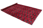 6x9 Red and Multicolor Modern Contemporary Rug