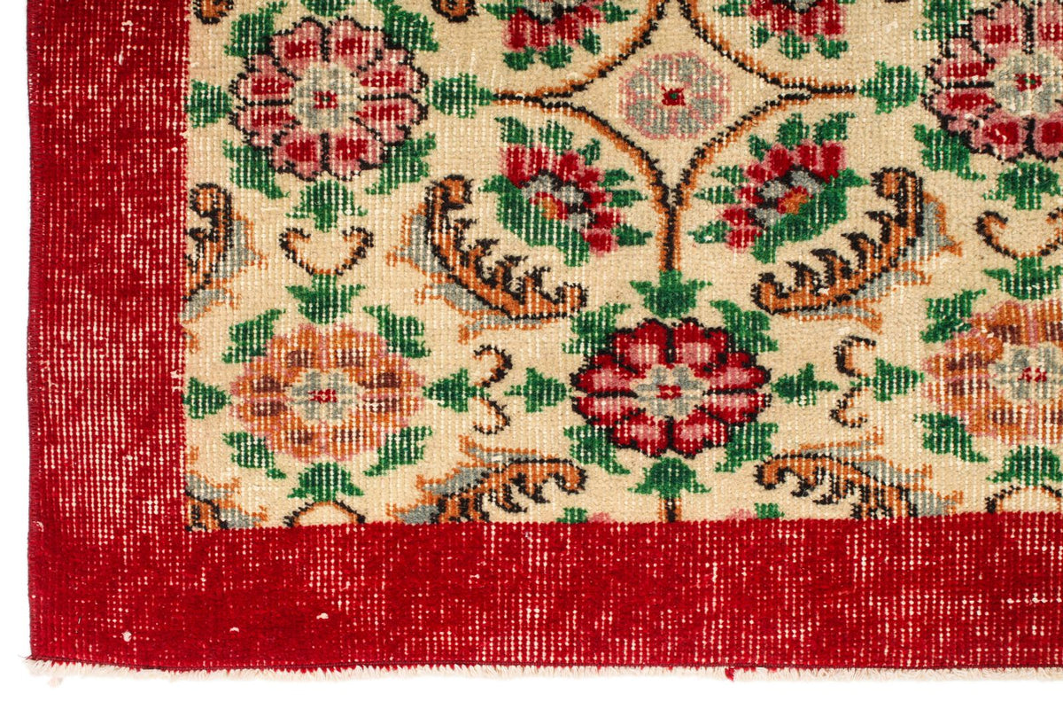 6x10 Red and Multicolor Modern Contemporary Rug