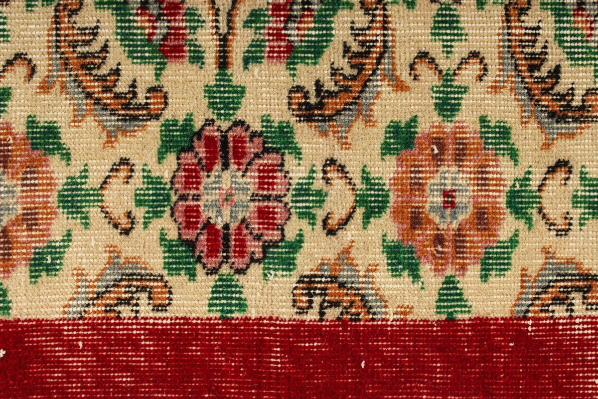 6x10 Red and Multicolor Modern Contemporary Rug