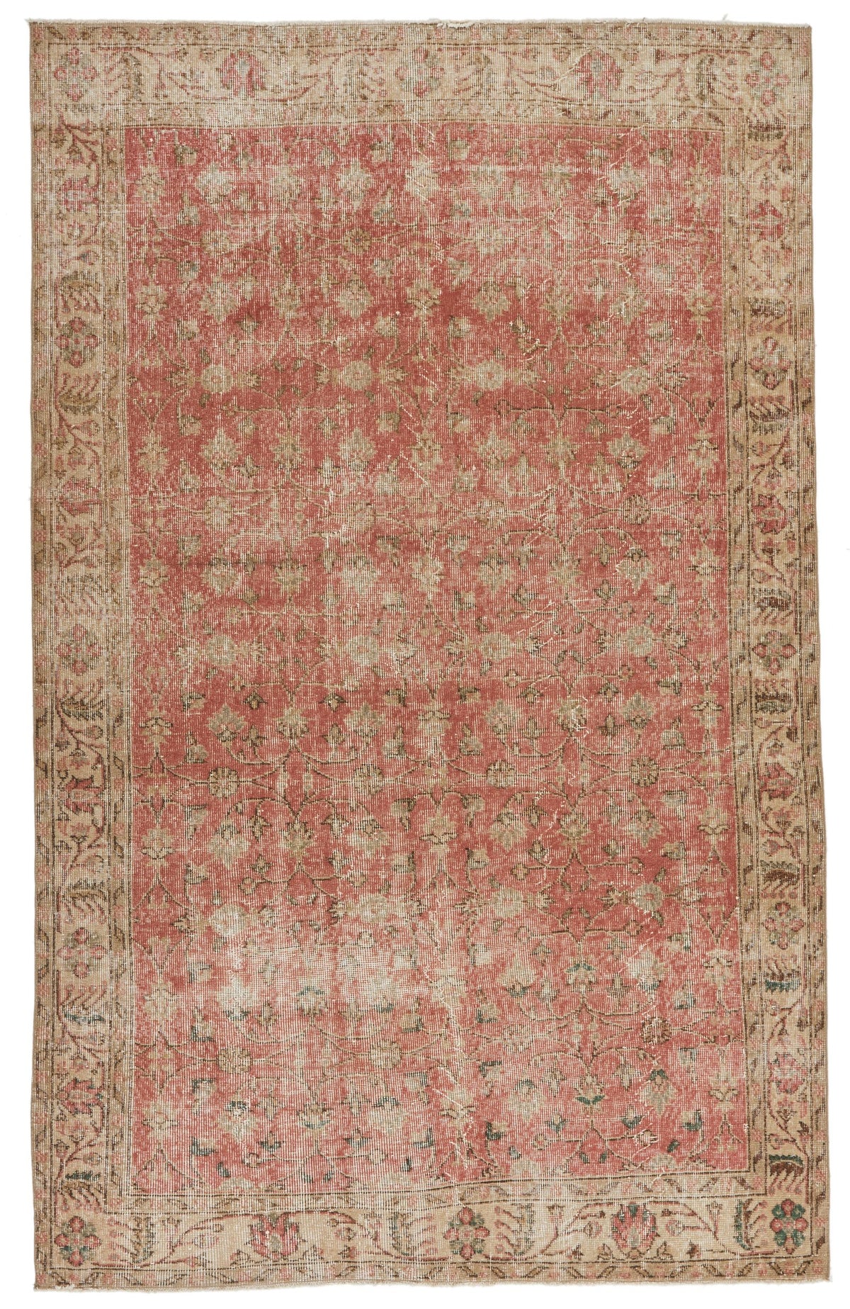 6x9 Pink and Multicolor Modern Contemporary Rug