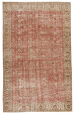 6x9 Pink and Multicolor Modern Contemporary Rug