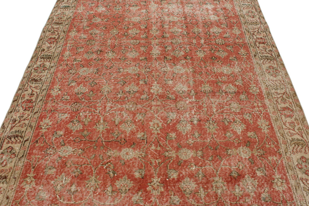 6x9 Pink and Multicolor Modern Contemporary Rug