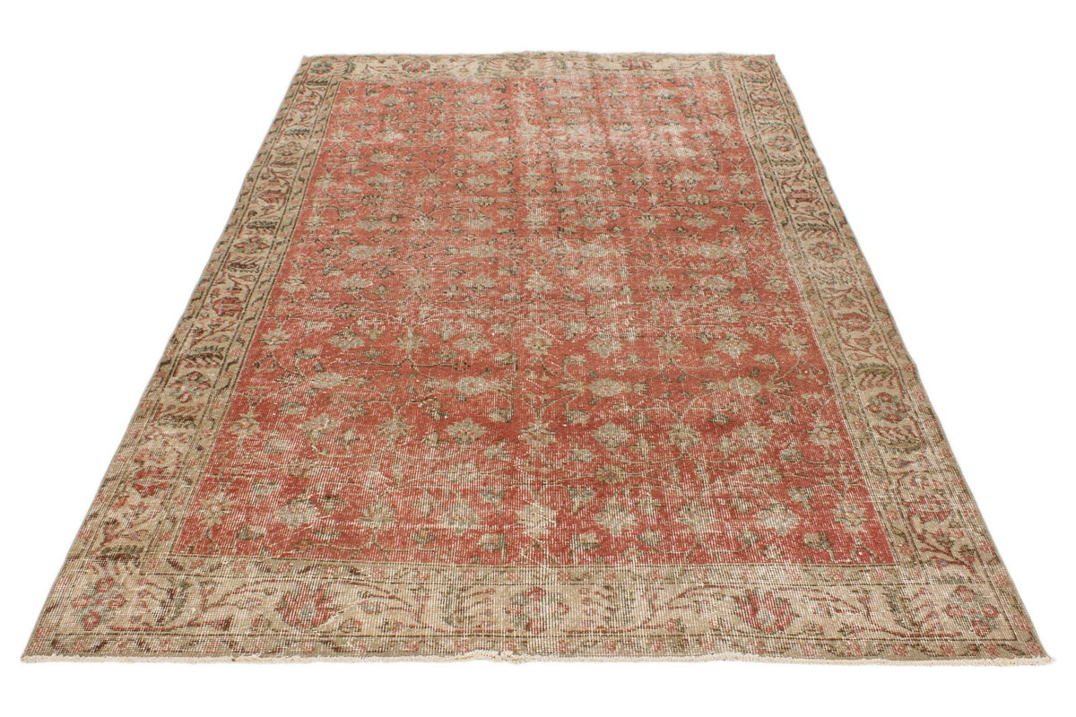 6x9 Pink and Multicolor Modern Contemporary Rug