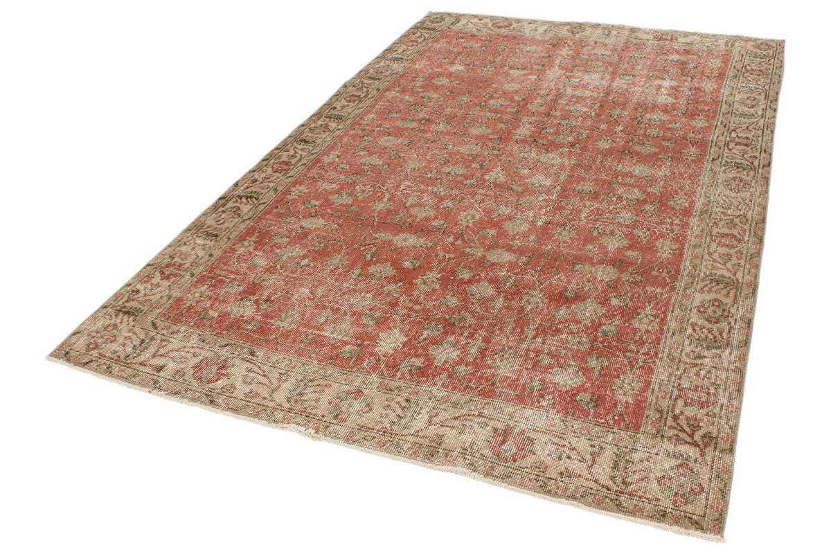 6x9 Pink and Multicolor Modern Contemporary Rug