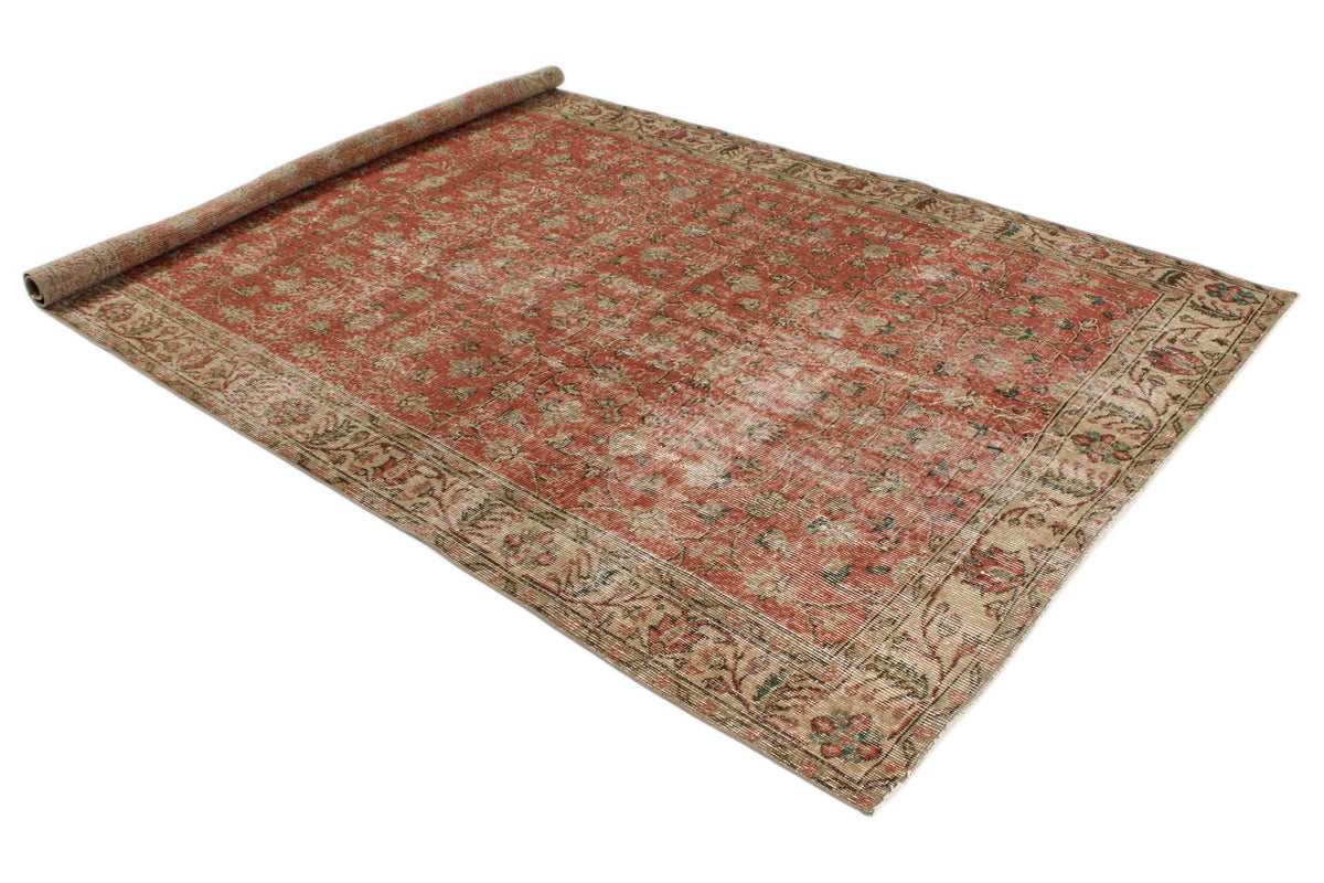 6x9 Pink and Multicolor Modern Contemporary Rug