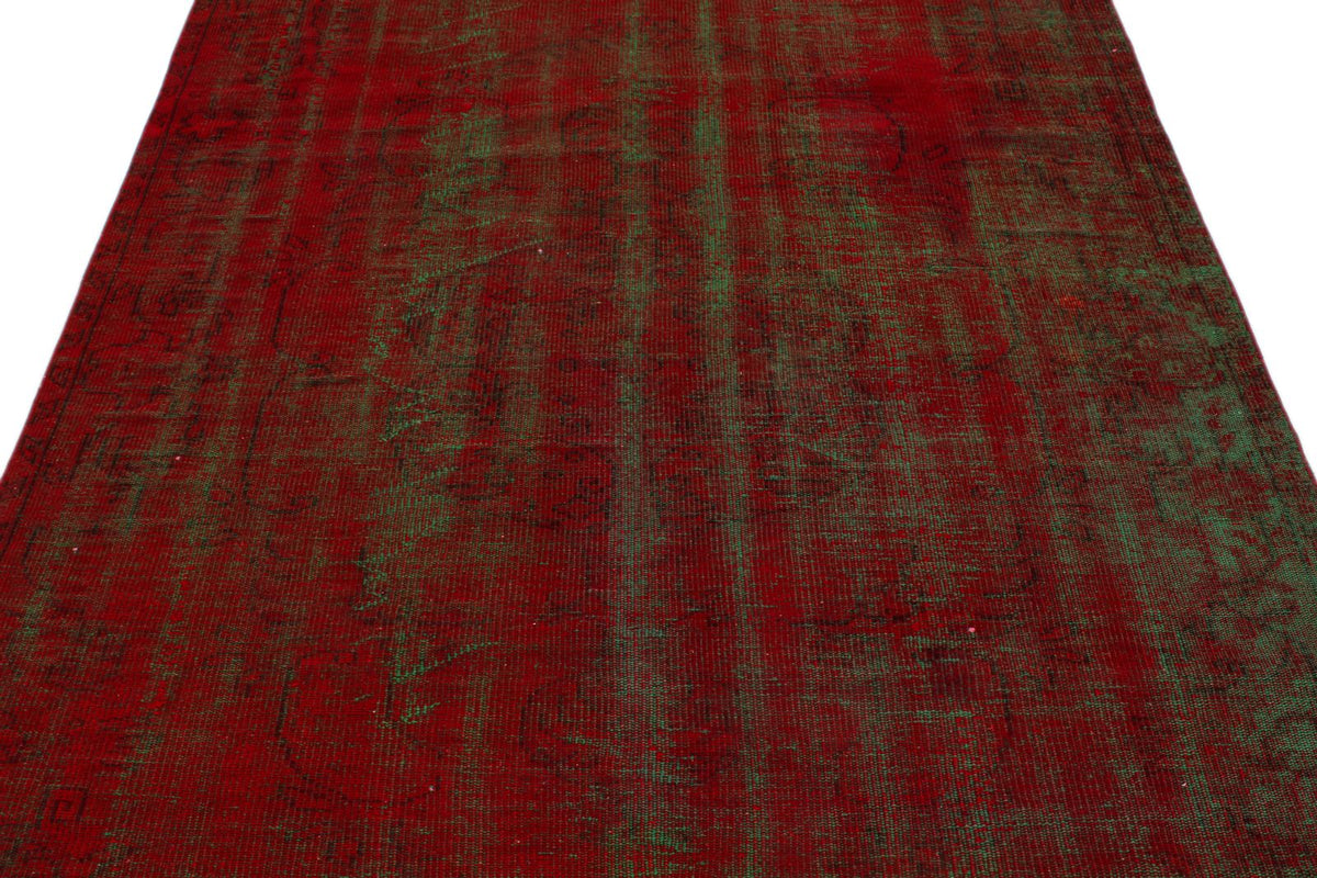 6x9 Red and Multicolor Modern Contemporary Rug