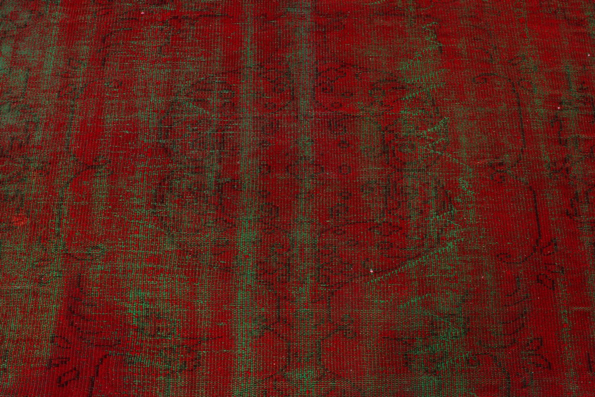 6x9 Red and Multicolor Modern Contemporary Rug