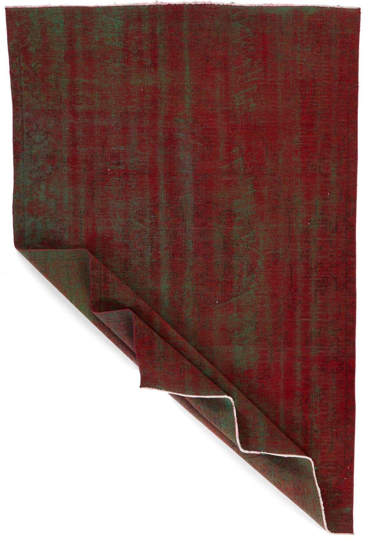 6x9 Red and Multicolor Modern Contemporary Rug
