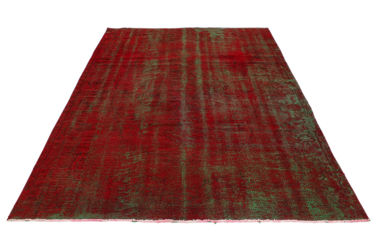 6x9 Red and Multicolor Modern Contemporary Rug