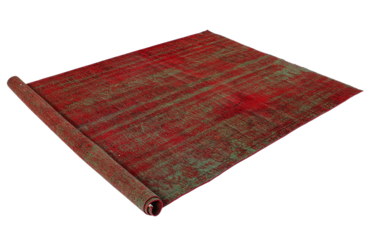 6x9 Red and Multicolor Modern Contemporary Rug