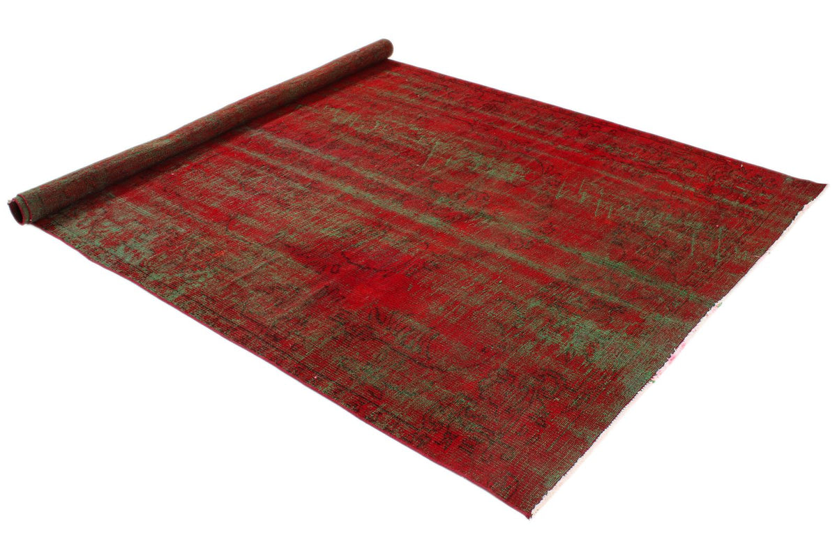 6x9 Red and Multicolor Modern Contemporary Rug