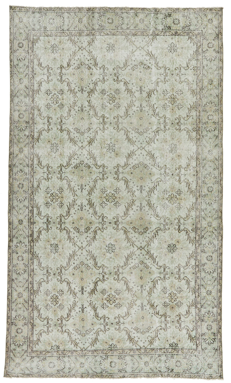 6x10 Gray and Multicolor Modern Contemporary Rug