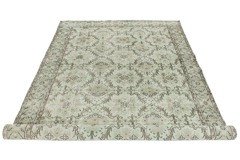 6x10 Gray and Multicolor Modern Contemporary Rug