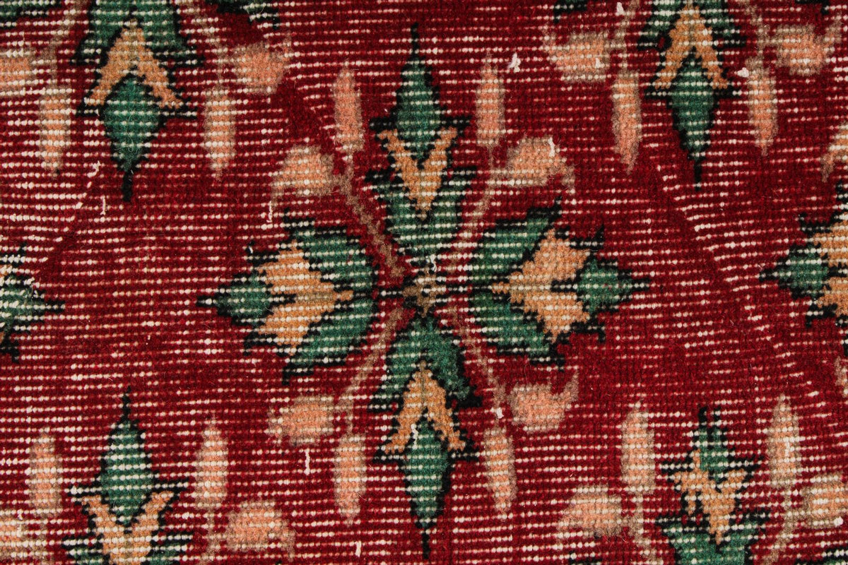 5x9 Red and Multicolor Modern Contemporary Rug