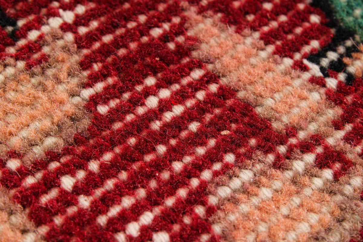 5x9 Red and Multicolor Modern Contemporary Rug