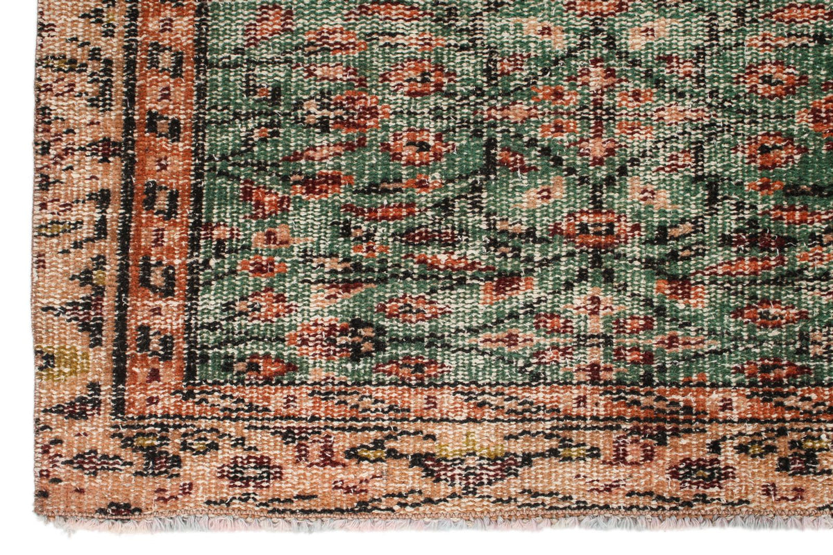 5x9 Green and Multicolor Modern Contemporary Rug