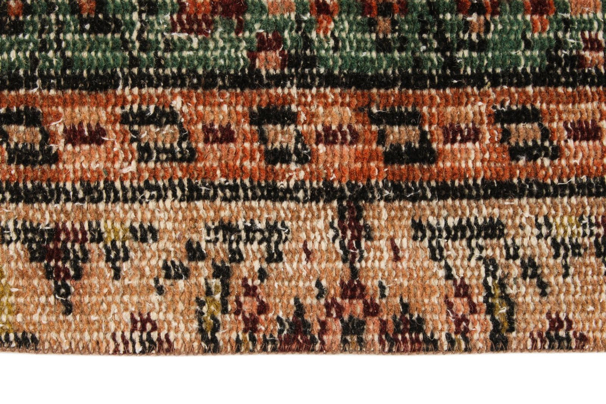5x9 Green and Multicolor Modern Contemporary Rug
