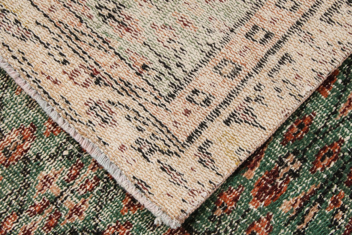 5x9 Green and Multicolor Modern Contemporary Rug